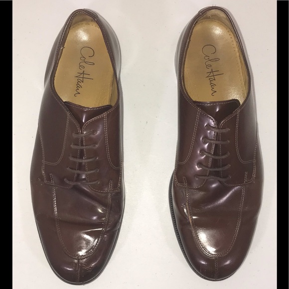 Cole Haan Lace Up Leather Split Toe Dress Oxford - Picture 2 of 6